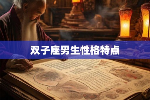 双子座男生性格特点