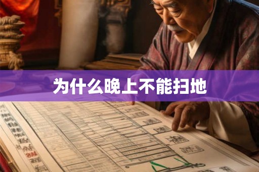 为什么晚上不能扫地