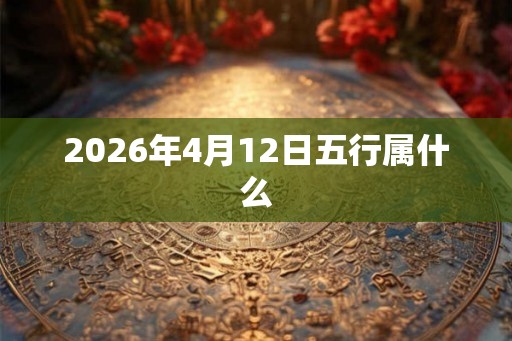 2026年4月12日五行属什么