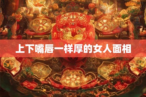 上下嘴唇一样厚的女人面相