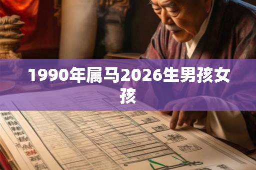 1990年属马2026生男孩女孩 1990年属马2026生男孩女孩