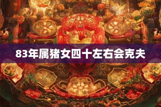 83年属猪女四十左右会克夫
