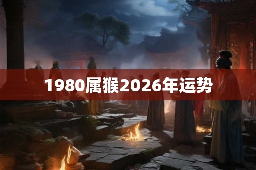 1980属猴2026年运势