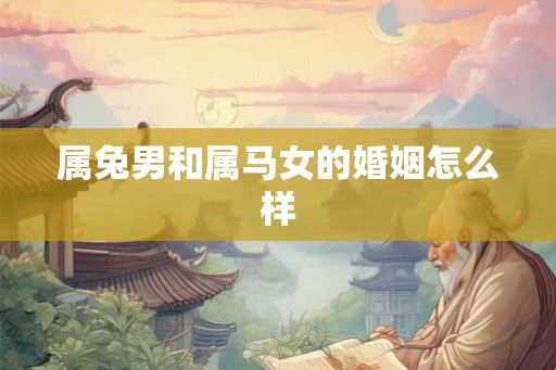 属兔男和属马女的婚姻怎么样