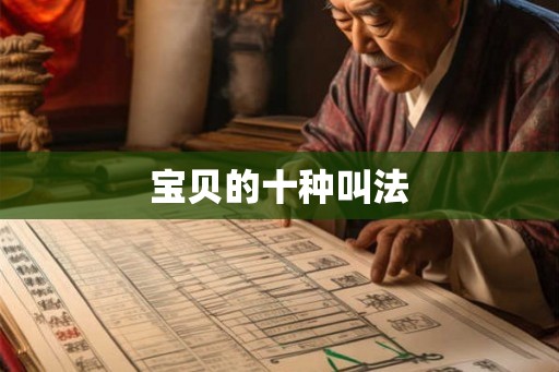 宝贝的十种叫法