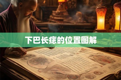 下巴长痣的位置图解