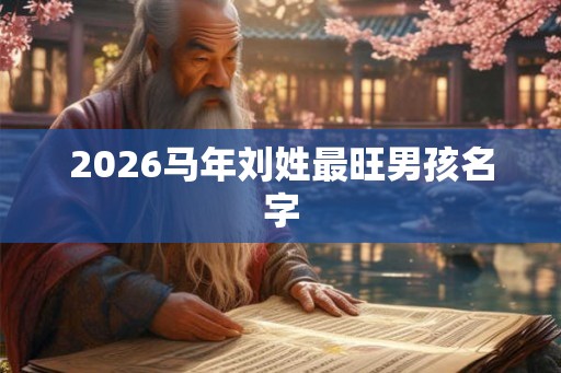2026马年刘姓最旺男孩名字 2026马年刘姓最旺男孩名字