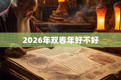 2026年双春年好不好