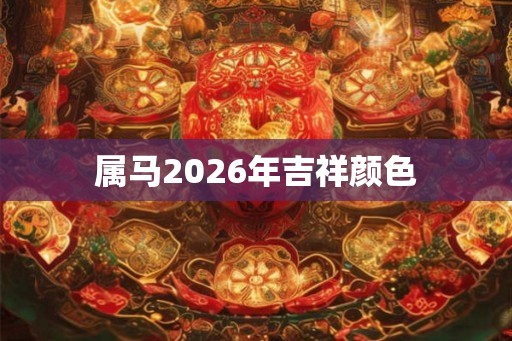 属马2026年吉祥颜色