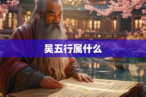吴五行属什么 吴五行属什么