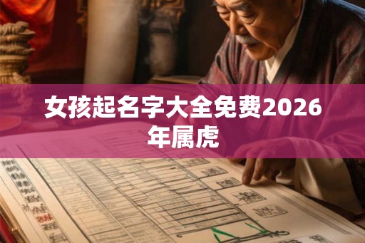 女孩起名字大全免费2026年属虎