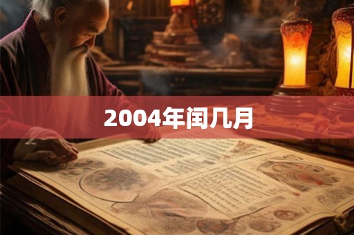 2004年闰几月