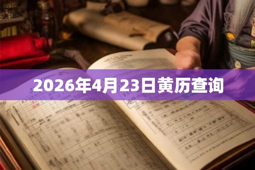 2026年4月23日黄历查询