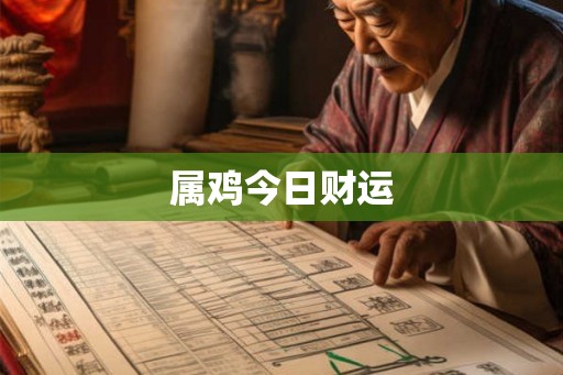 属鸡今日财运 属鸡今日财运