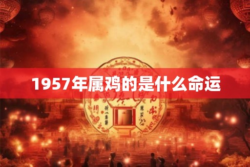 1957年属鸡的是什么命运