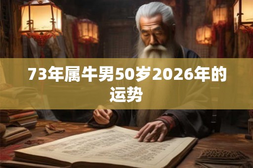 73年属牛男50岁2026年的运势