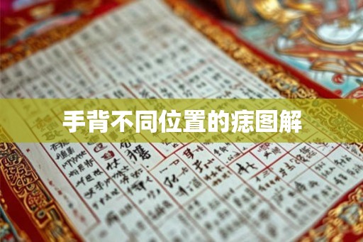 手背不同位置的痣图解