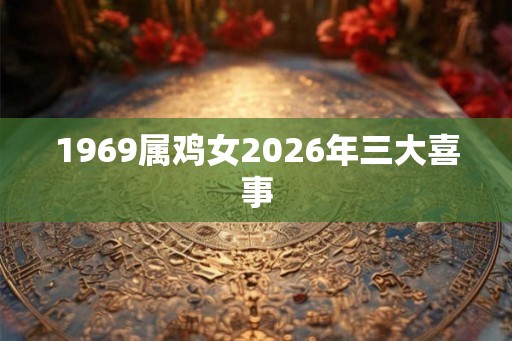 1969属鸡女2026年三大喜事 1969属鸡女2026年三大喜事