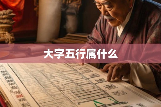 大字五行属什么