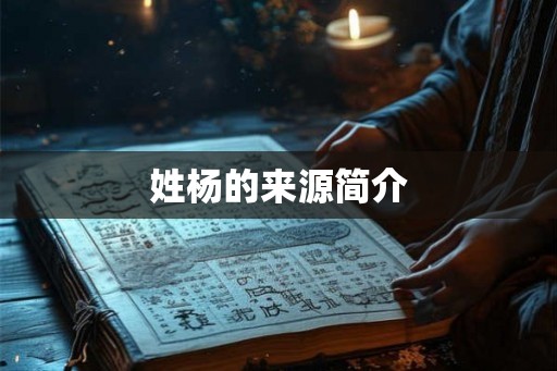 姓杨的来源简介 姓杨的来源简介