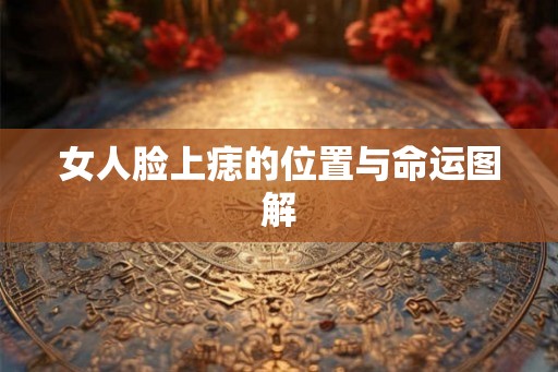 女人脸上痣的位置与命运图解