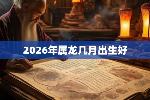 2026年属龙几月出生好