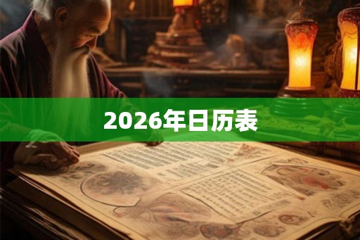 2026年日历表