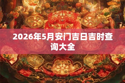 2026年5月安门吉日吉时查询大全