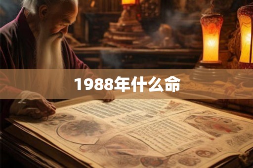 1988年什么命
