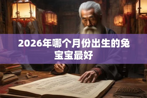 2026年哪个月份出生的兔宝宝最好