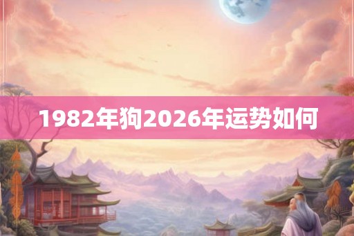 1982年狗2026年运势如何 1982年狗2026年运势如何