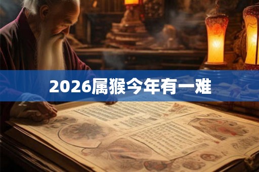 2026属猴今年有一难