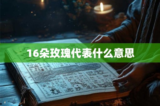 16朵玫瑰代表什么意思 16朵玫瑰代表什么意思