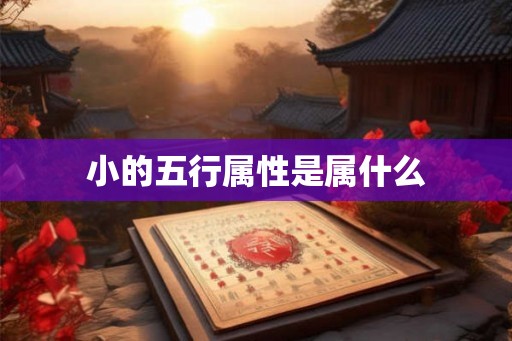 小的五行属性是属什么