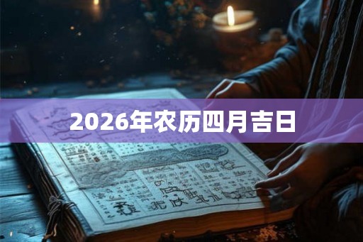 2026年农历四月吉日