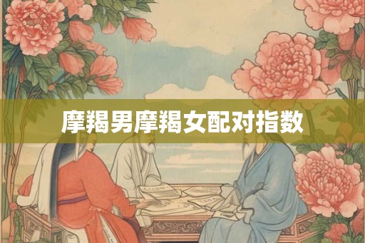 摩羯男摩羯女配对指数 摩羯男摩羯女配对指数