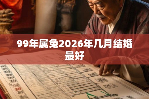 99年属兔2026年几月结婚最好