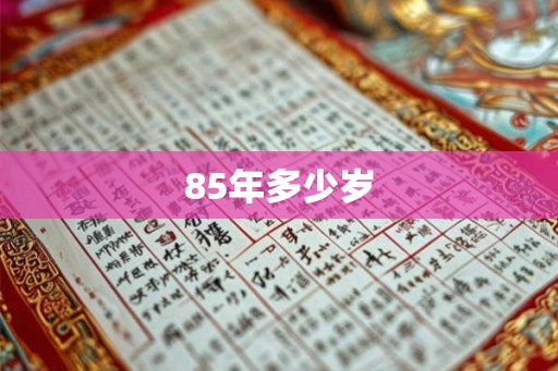 85年多少岁 85年多少岁