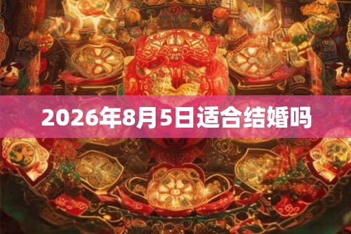 2026年8月5日适合结婚吗 2026年8月5日适合结婚吗