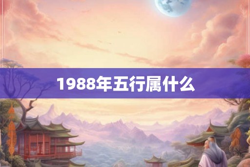 1988年五行属什么 1988年五行属什么