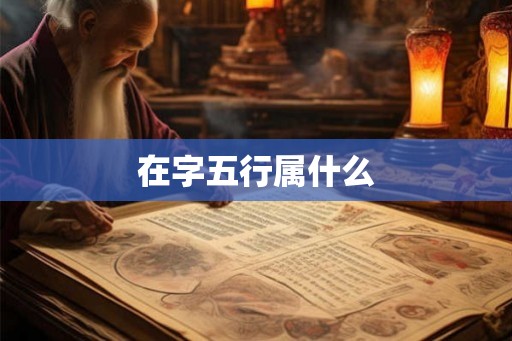 在字五行属什么