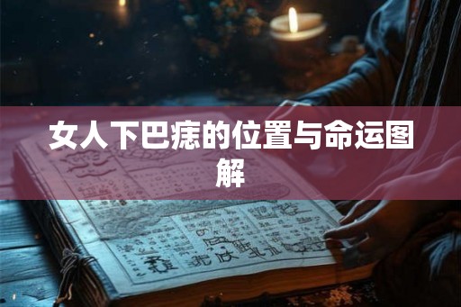 女人下巴痣的位置与命运图解