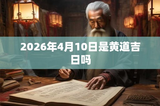 2026年4月10日是黄道吉日吗