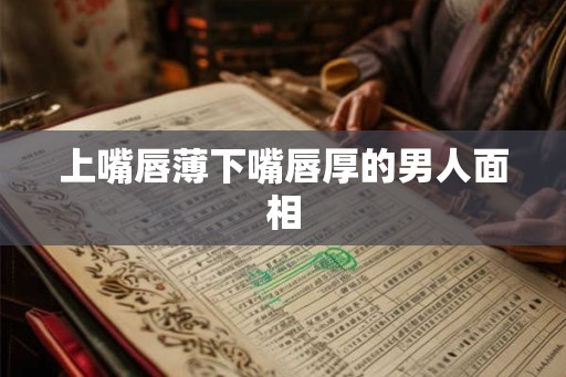 上嘴唇薄下嘴唇厚的男人面相