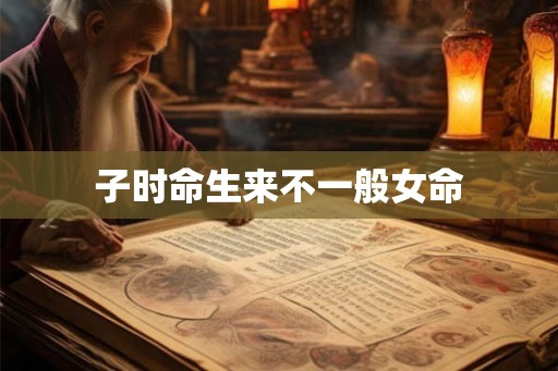 子时命生来不一般女命 子时命生来不一般女命