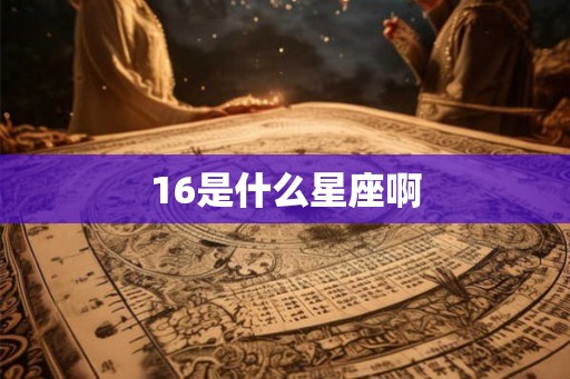 16是什么星座啊