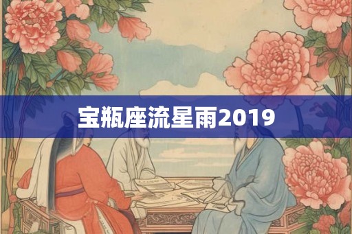宝瓶座流星雨2019