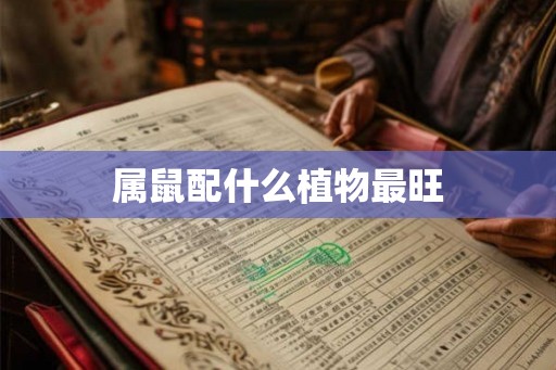 属鼠配什么植物最旺