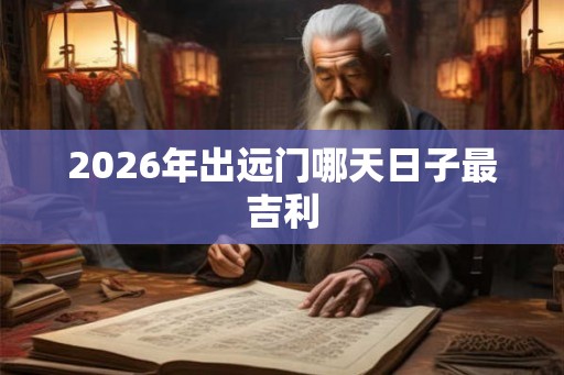 2026年出远门哪天日子最吉利