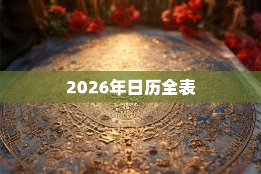 2026年日历全表 2026年日历全表